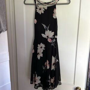 Lulus wedding guest floral lined dress